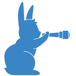 Rabbit Spyglass Logo by Margot Cannon